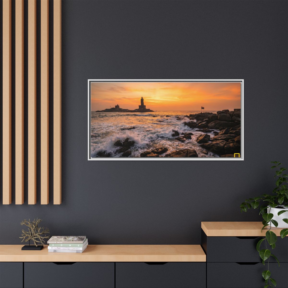 Framed Matte Canvas - Majestic Golden Coast