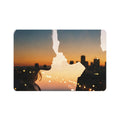 Pet Food Mat 12x18 - City Sunset Glow | Echovira Gallery