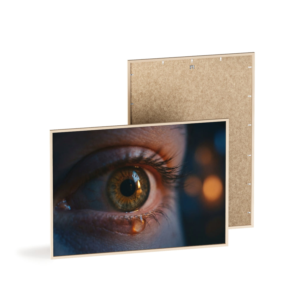 Poster mit Holzrahmen – Eye Art