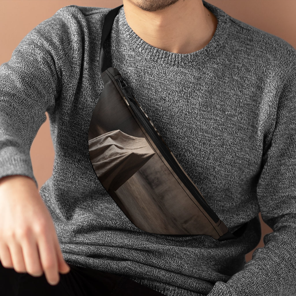 Fanny Pack - Silent Echoes Moody Minimalist Linen Chair Art...