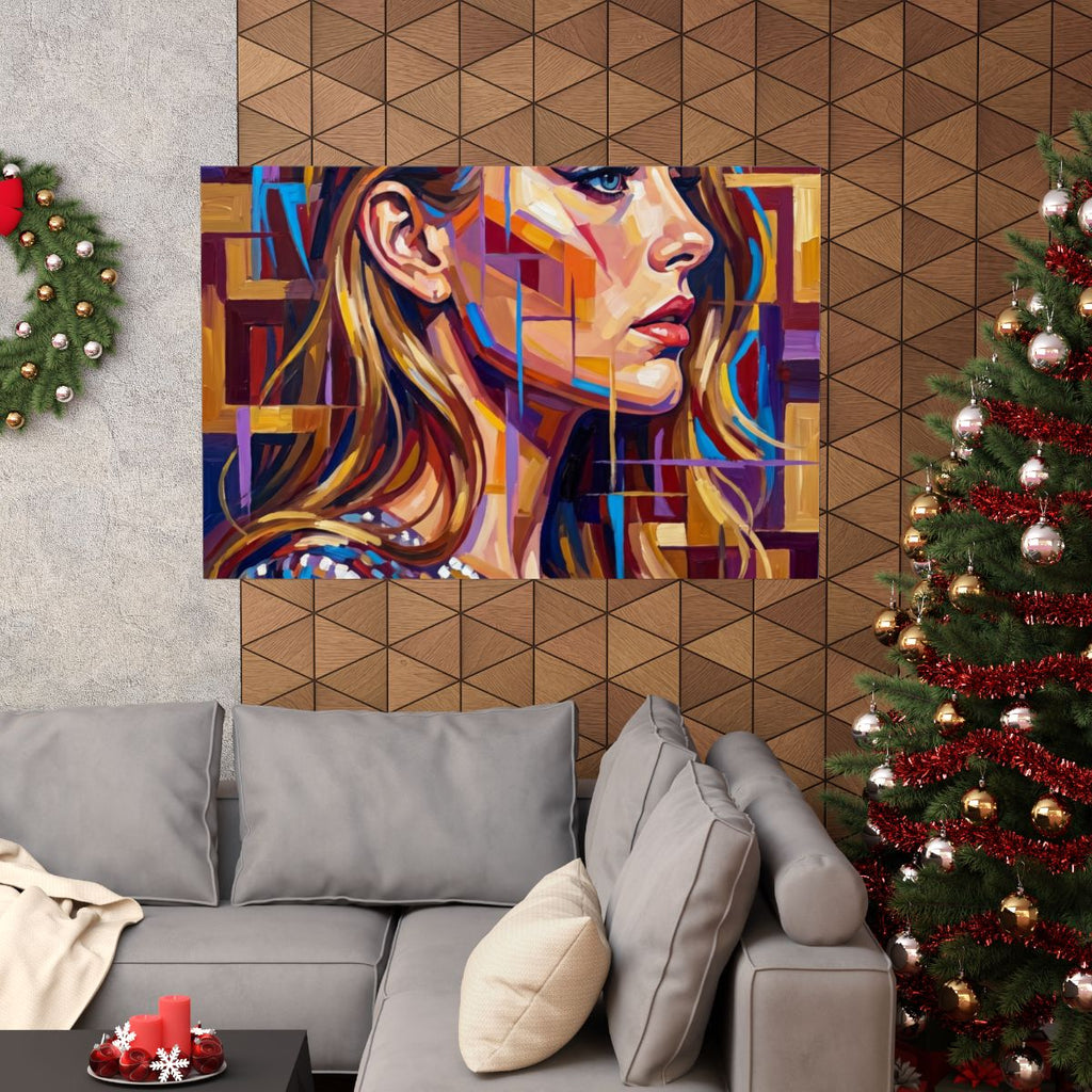 Matte Horizontal Poster - Shattered Elegance (10×8 & 54×36)...