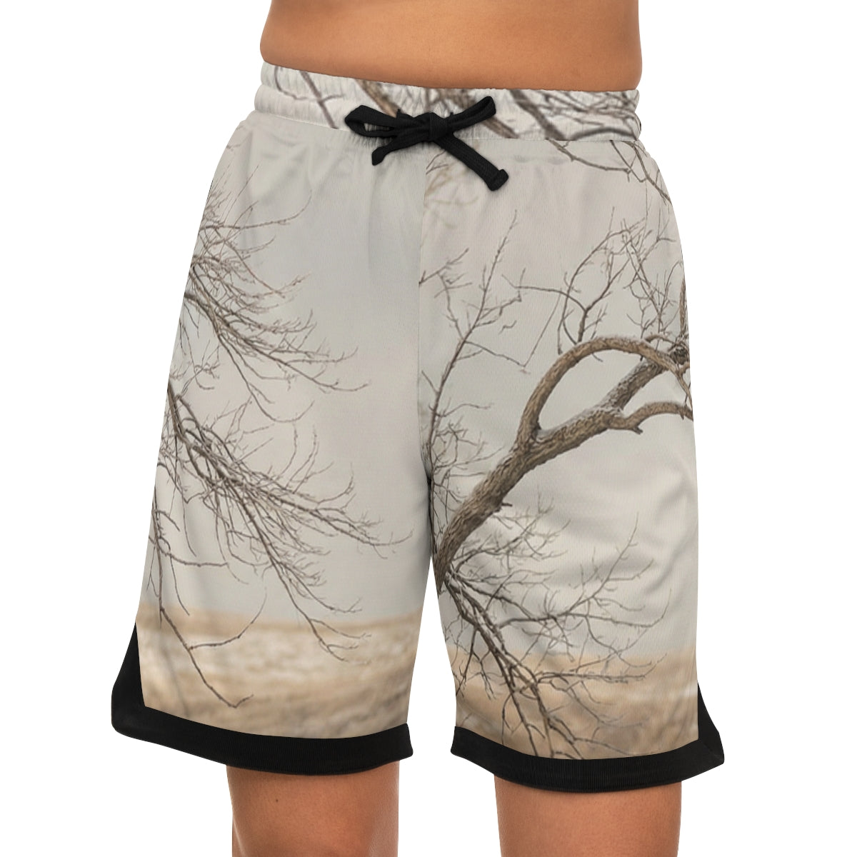 Men's Basketball Rib Shorts - Silent Branches Winter... |...