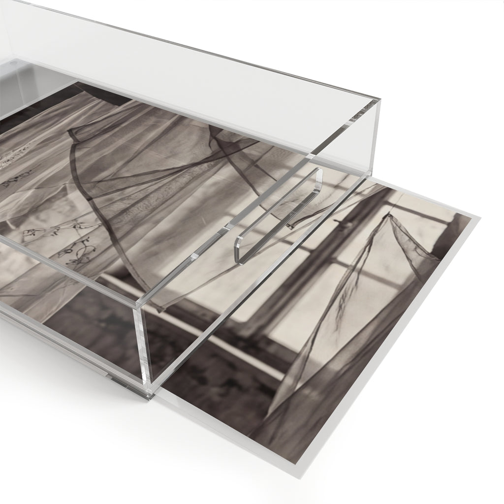 Acrylic Serving Tray - Spectral Veils | Echovira Gallery