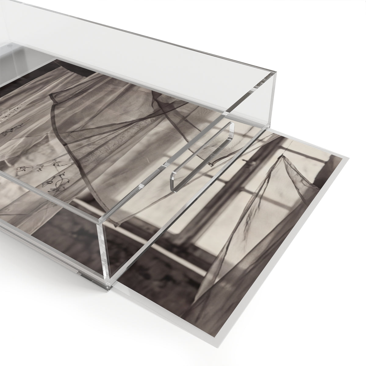 Acrylic Serving Tray - Spectral Veils | Echovira Gallery