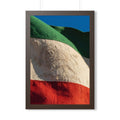Framed Vertical Poster - Vintage Persian Lion and Sun Flag...