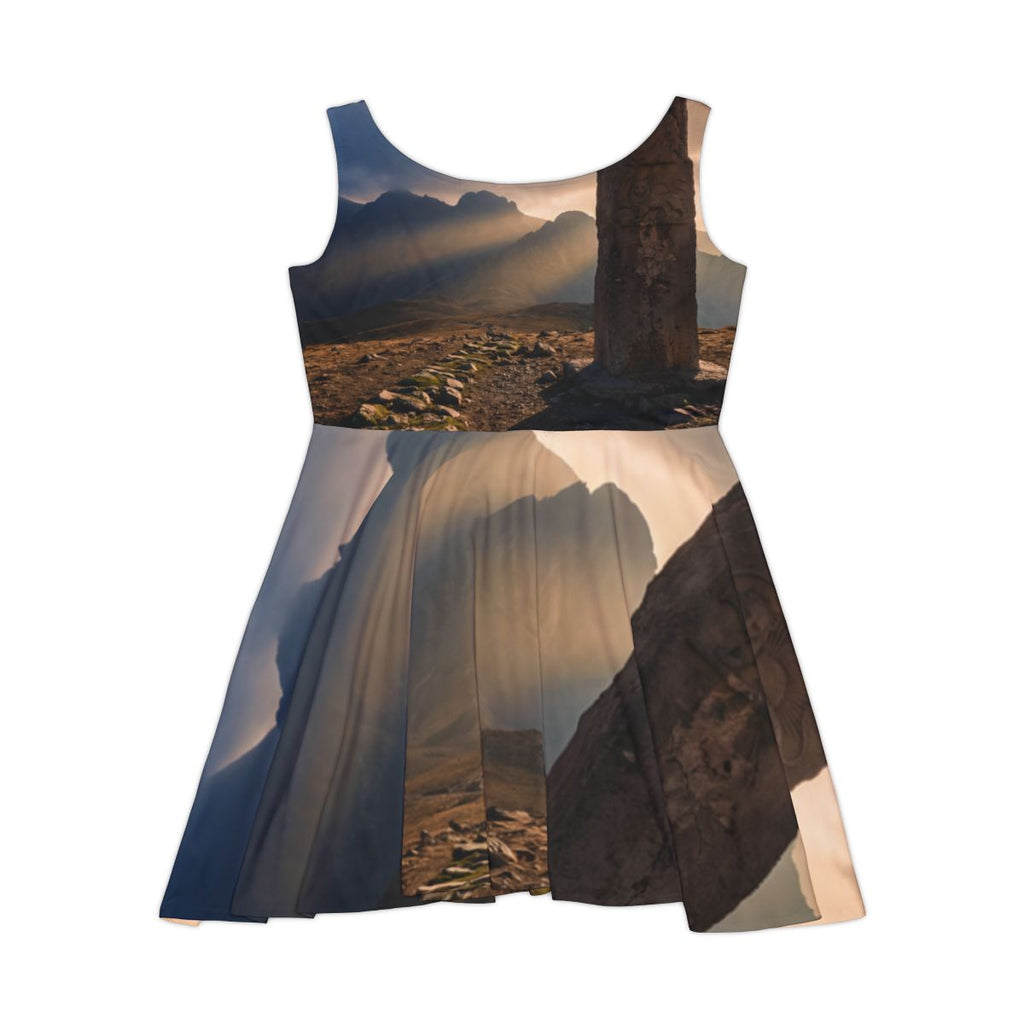 Damen Skaterkleid – Malerische Ruinen