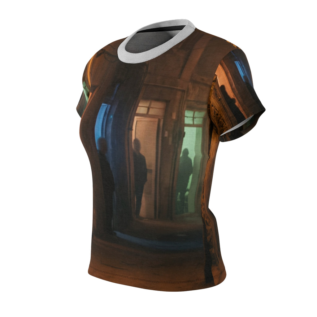 Women's Cut & Sew Tee - Shadowed Alleyway Mystery Art Print...
