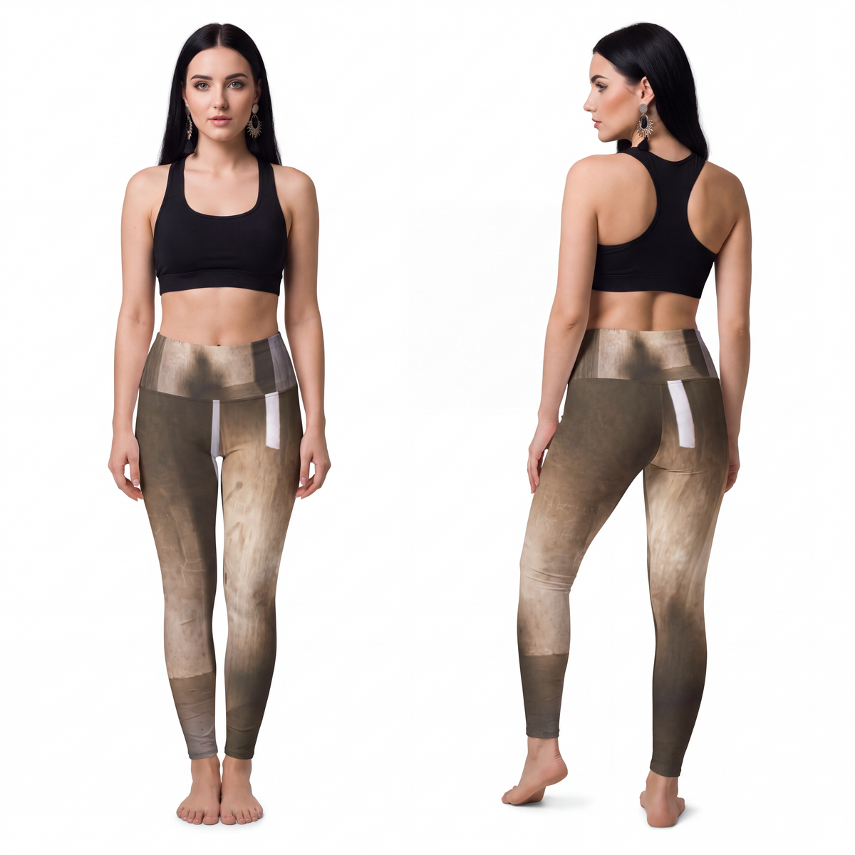 Women's Yoga Pants - Shadows of the Citadel moody... |...