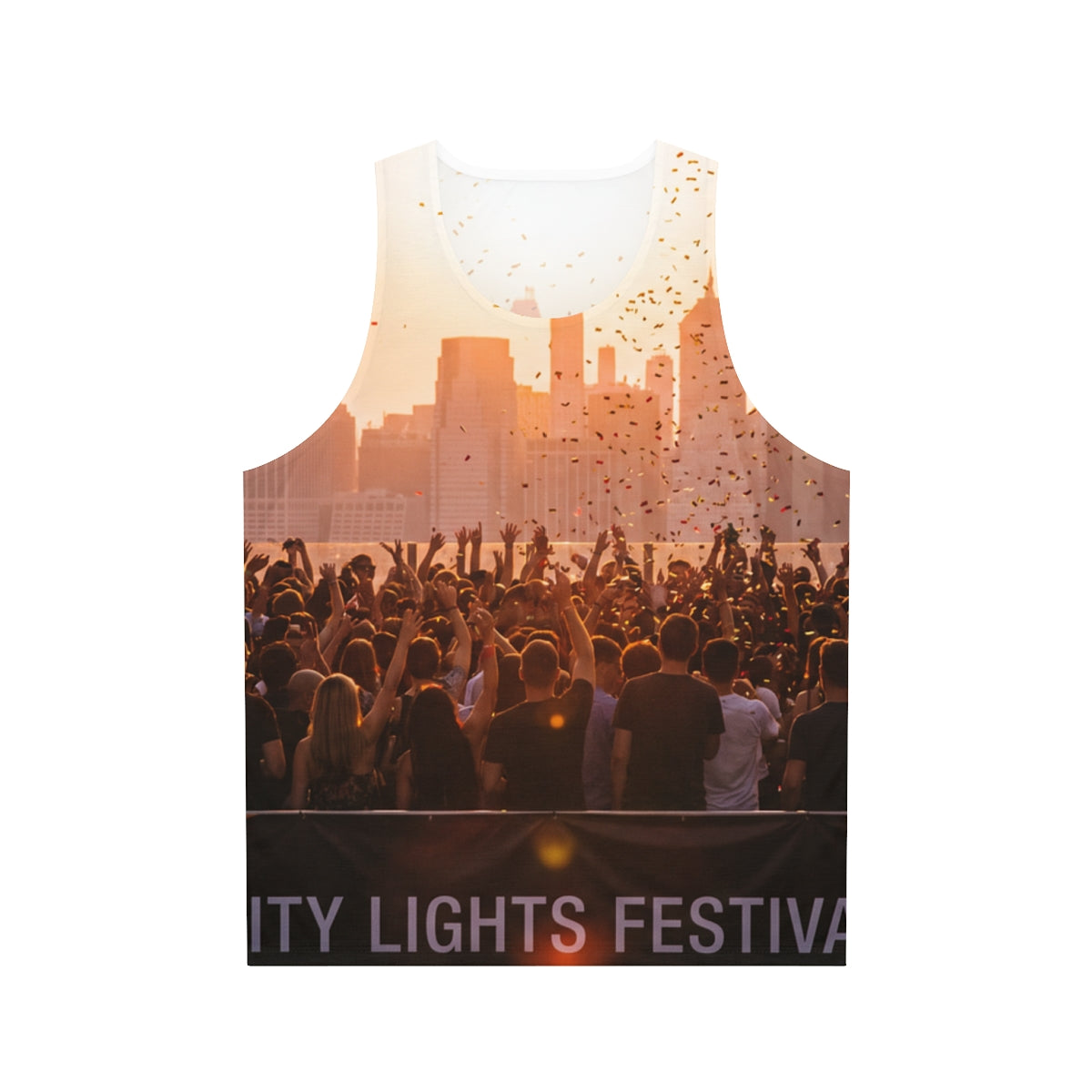 Unisex Tank Top - City Lights Festival | Echovira Gallery