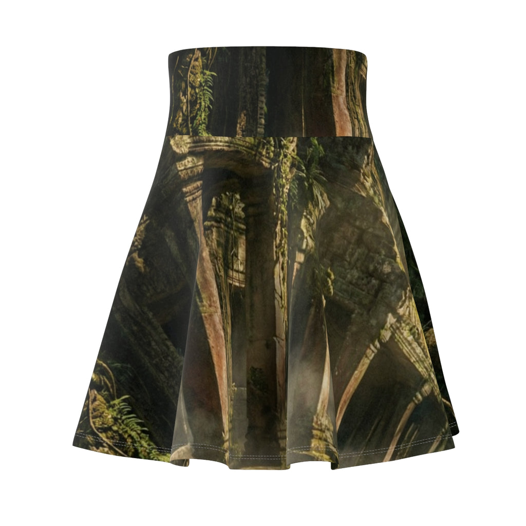 Women's Skater Skirt - Secret Jungle Haven | Echovira...