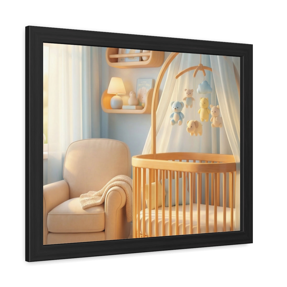 Serene Nursery Framed Posters - Room Decor — Landscape