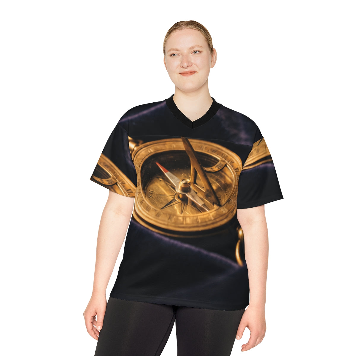 Women's Football Jersey Vintage Sundial Art