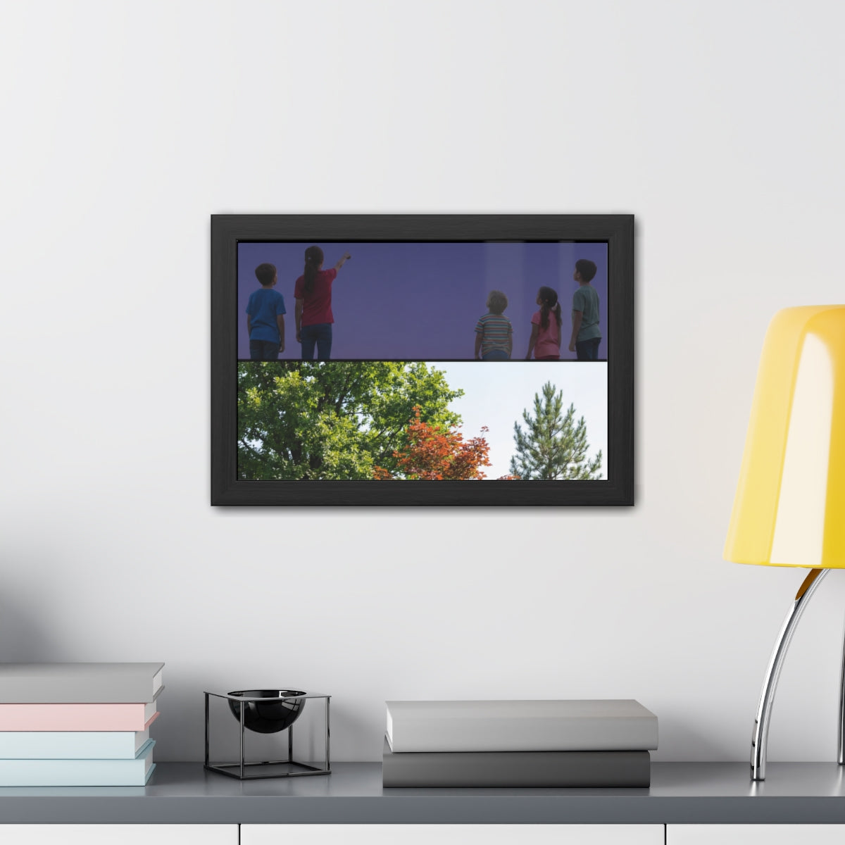 Framed Posters - Stardust & Forest Discovery — Landscape......