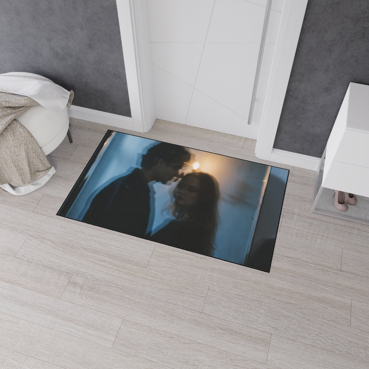 Midnight Glow Floor Mat - Moody Welcome Entryway | Echovira...