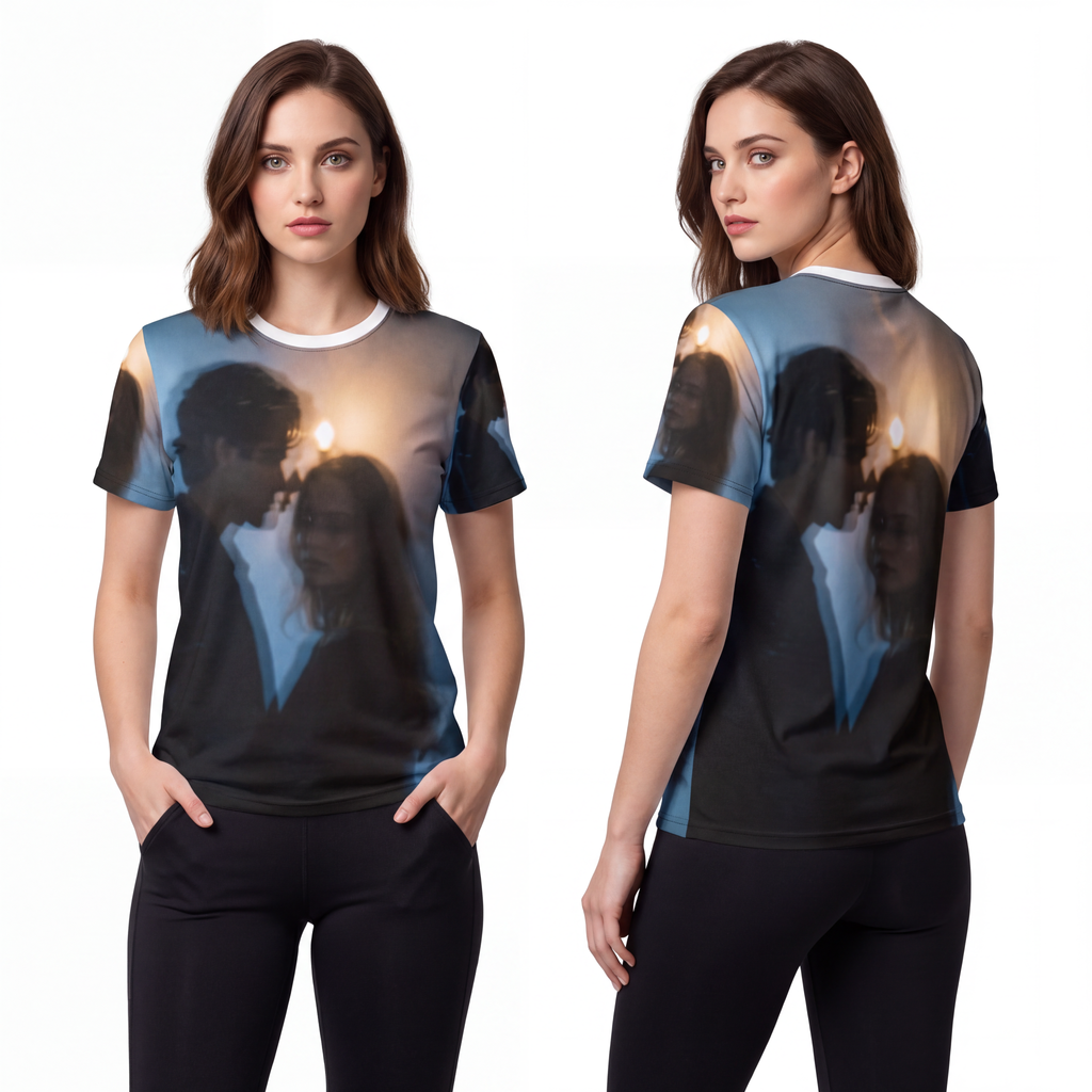 Midnight Reflections Unisex Tee - Cinematic Streetwear |...