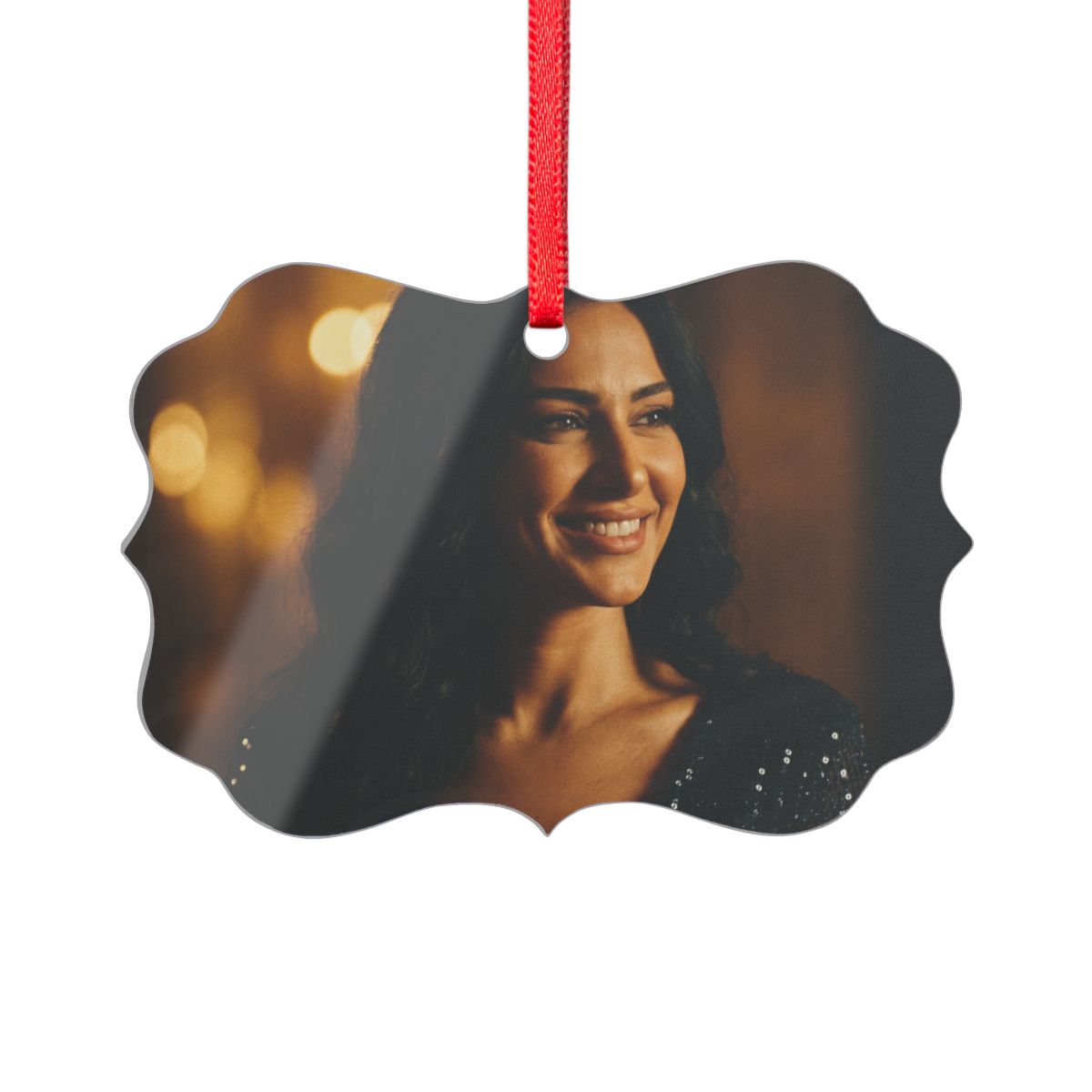 Acrylic Ornament - Festive Golden Vibe