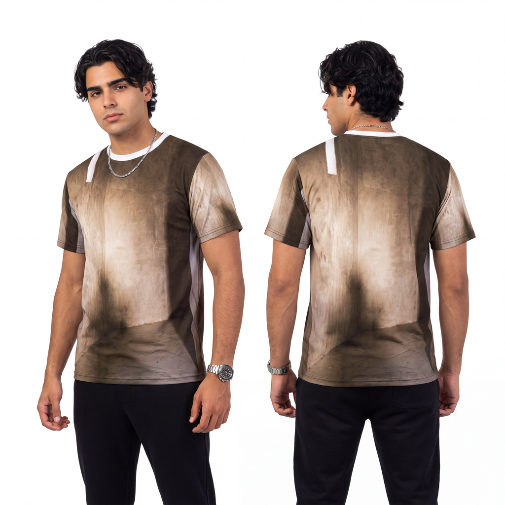Men's Unisex Cut & Sew Tee - Shadows of the Citadel moody......