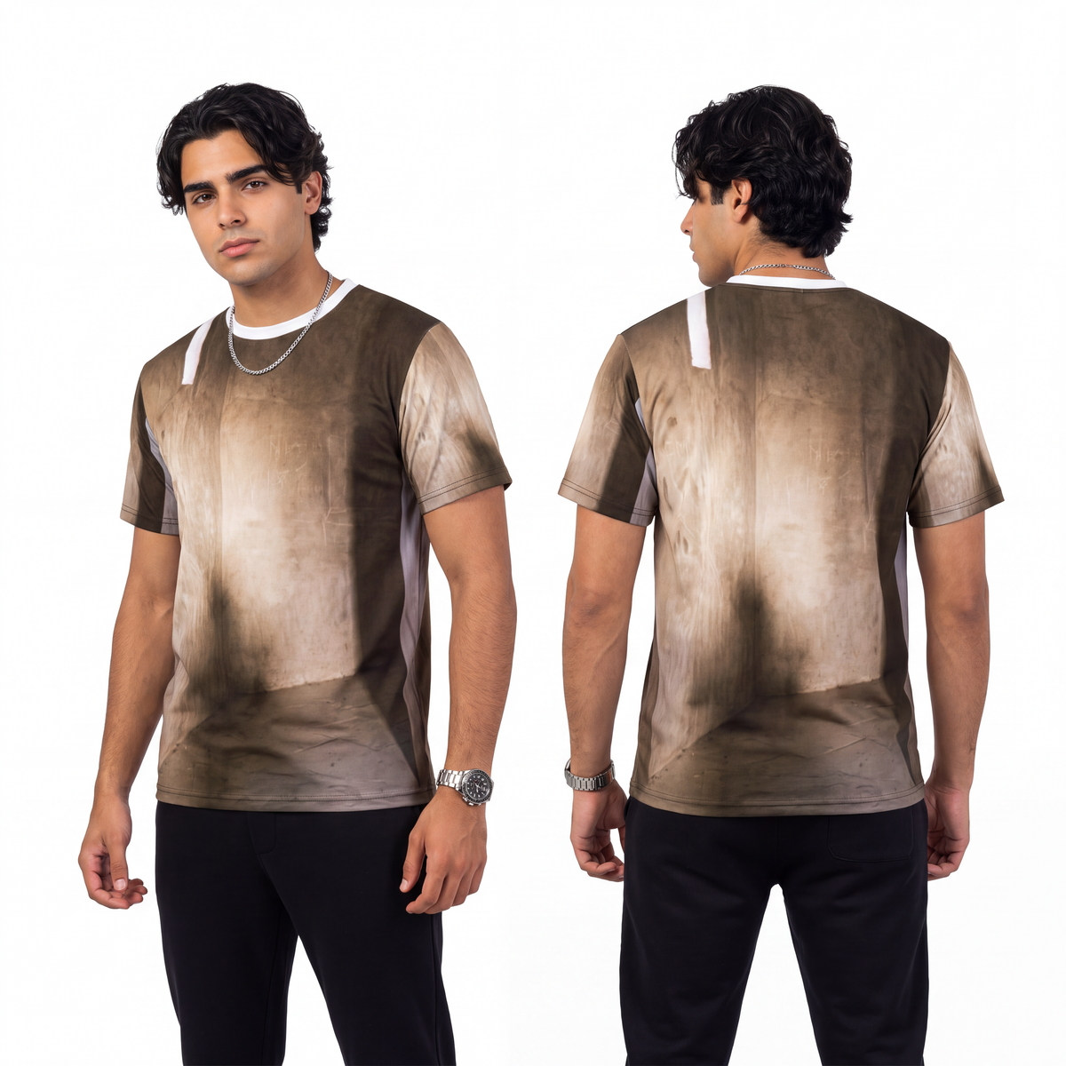 Men's Unisex Cut & Sew Tee - Shadows of the Citadel moody......