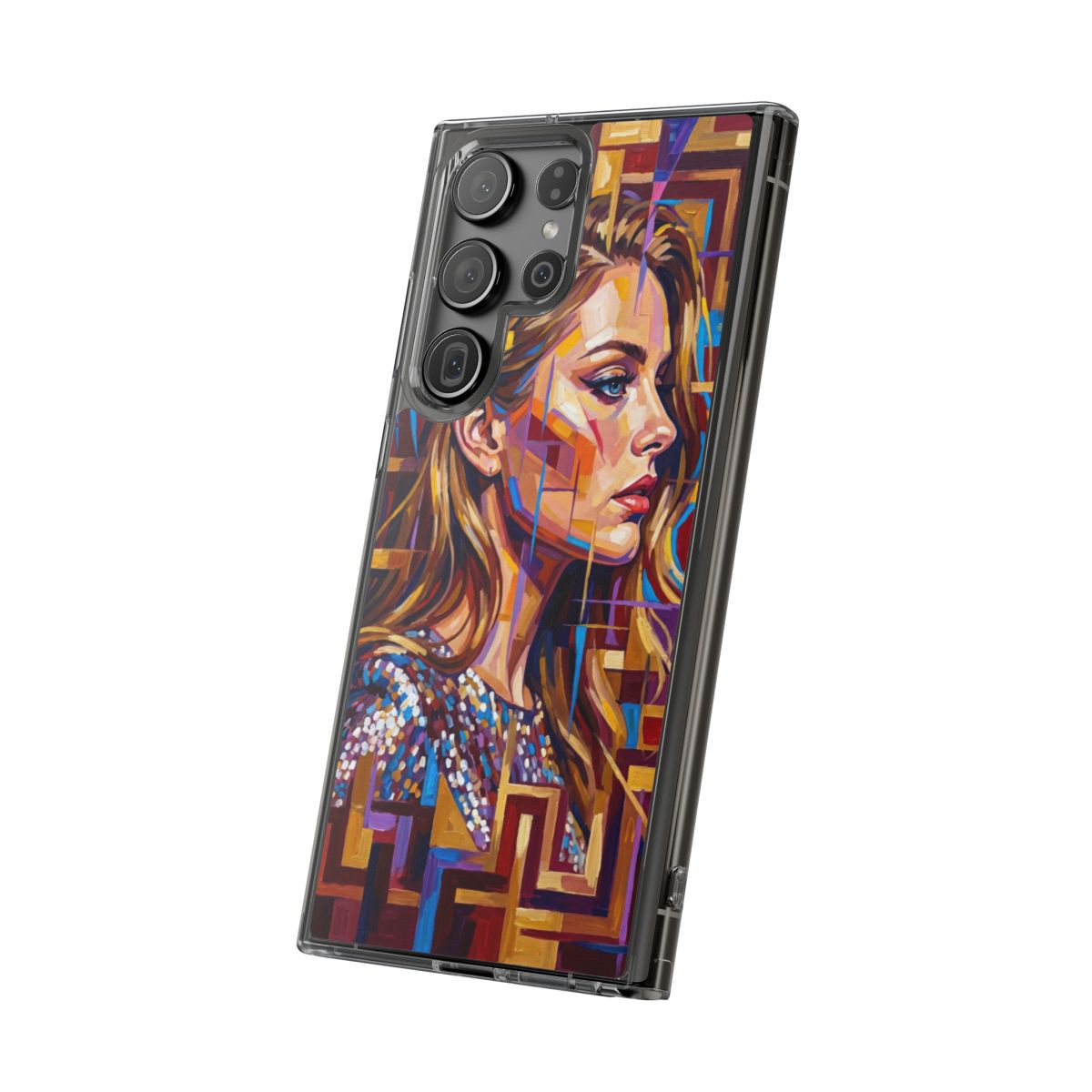 Clear Impact-Resistant Case - Shattered Elegance | Echovira...