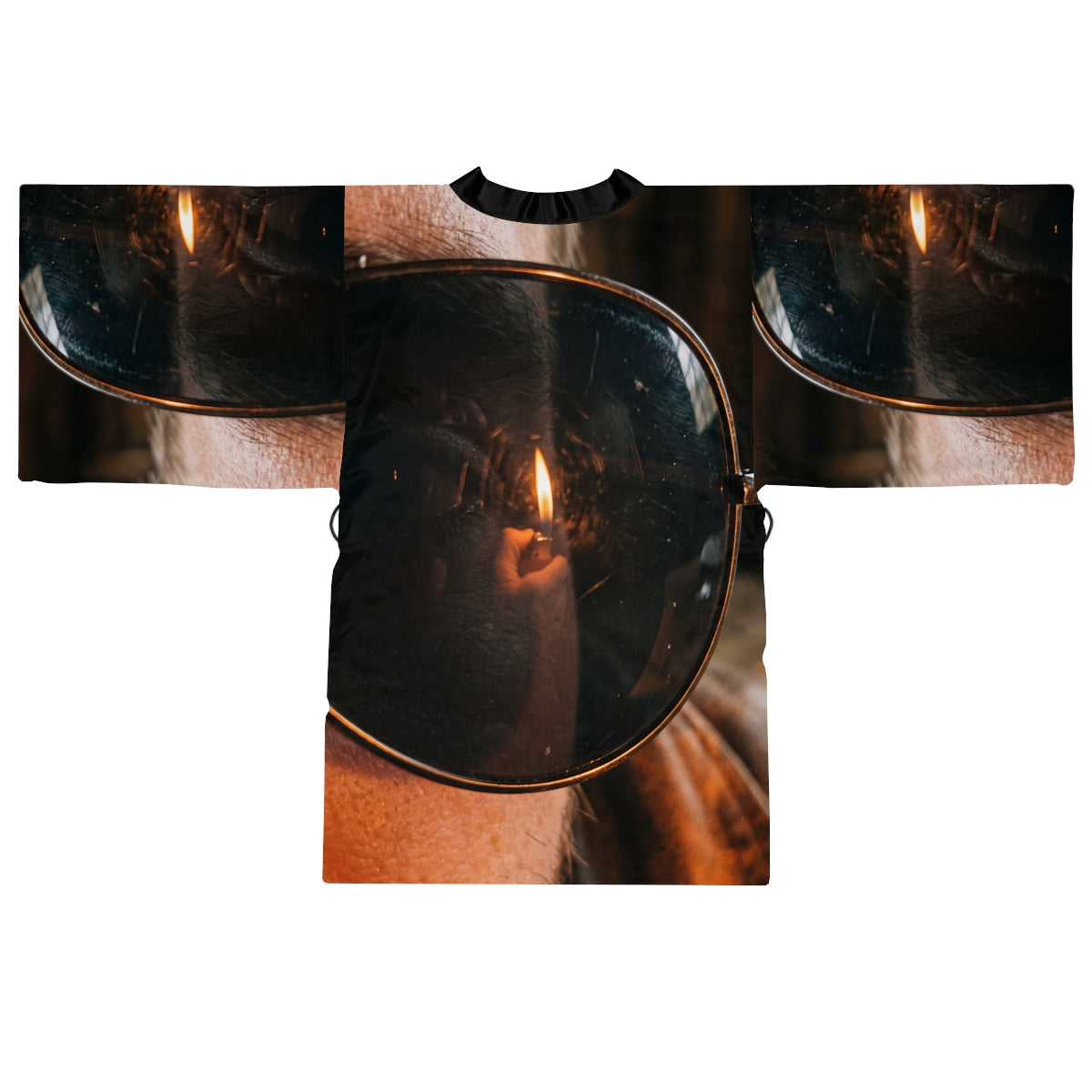 Long Sleeve Kimono Robe - Ignited Visions | Echovira Gallery
