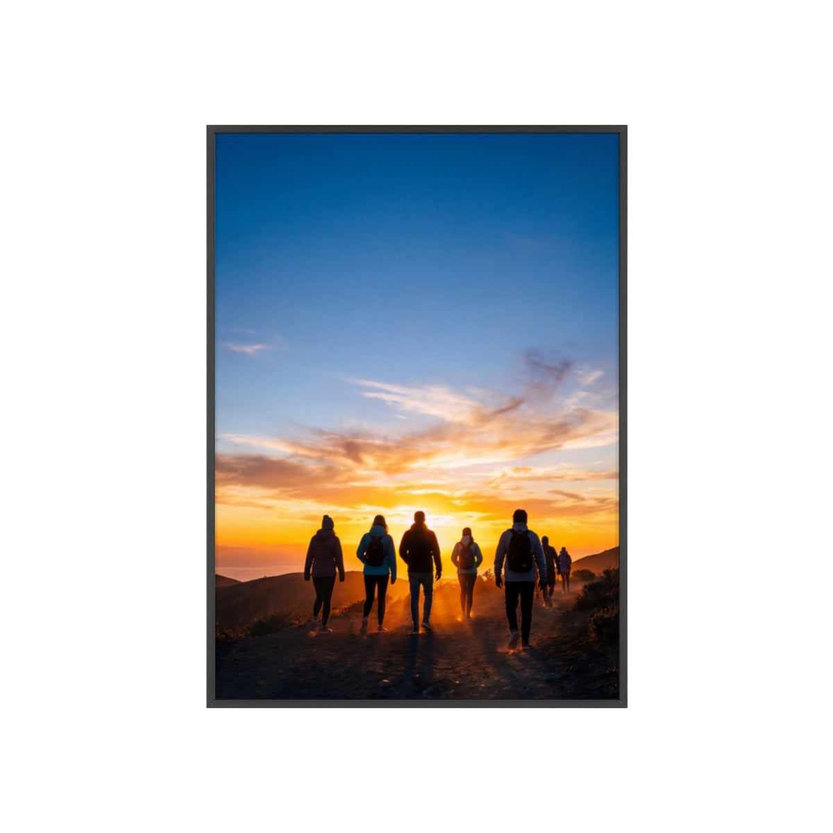 Posters with Wooden Frame - Sunrise Journey