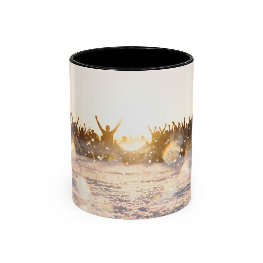 Golden Hour Crowd Accent Coffee Mug