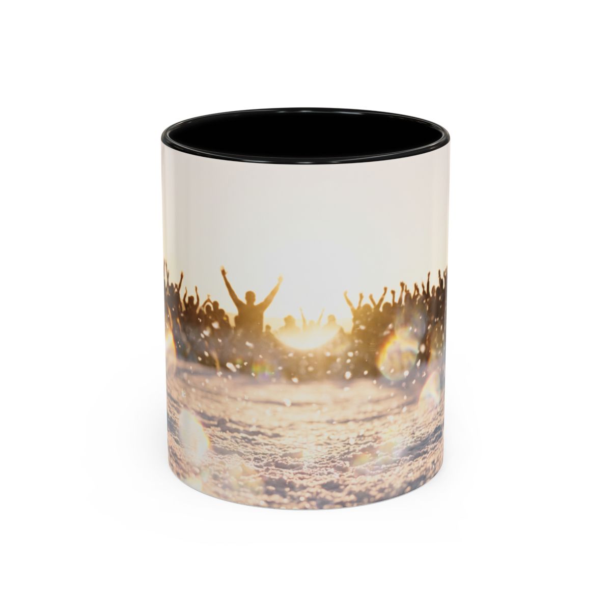 Golden Hour Crowd Accent Coffee Mug
