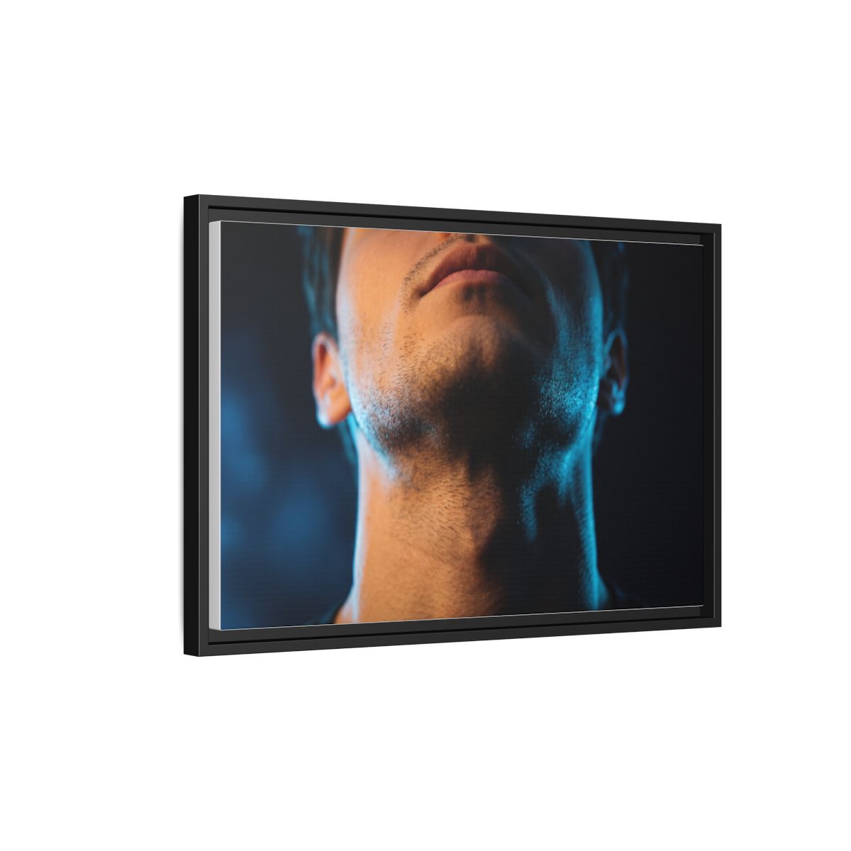 Framed Matte Canvas - Neon Pulse Core — Black / 1.25"