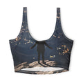 Polyester Sports Bra - Midnight Zenith | Echovira Gallery