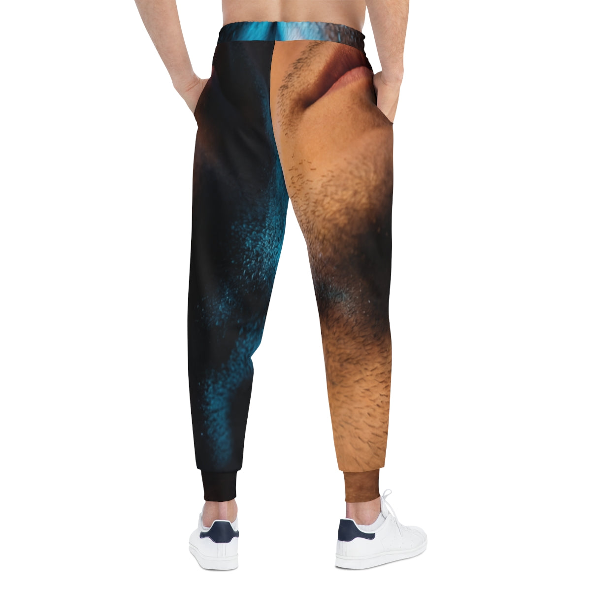 Men's Athletic Joggers - Midnight Glow Portrait | Echovira...