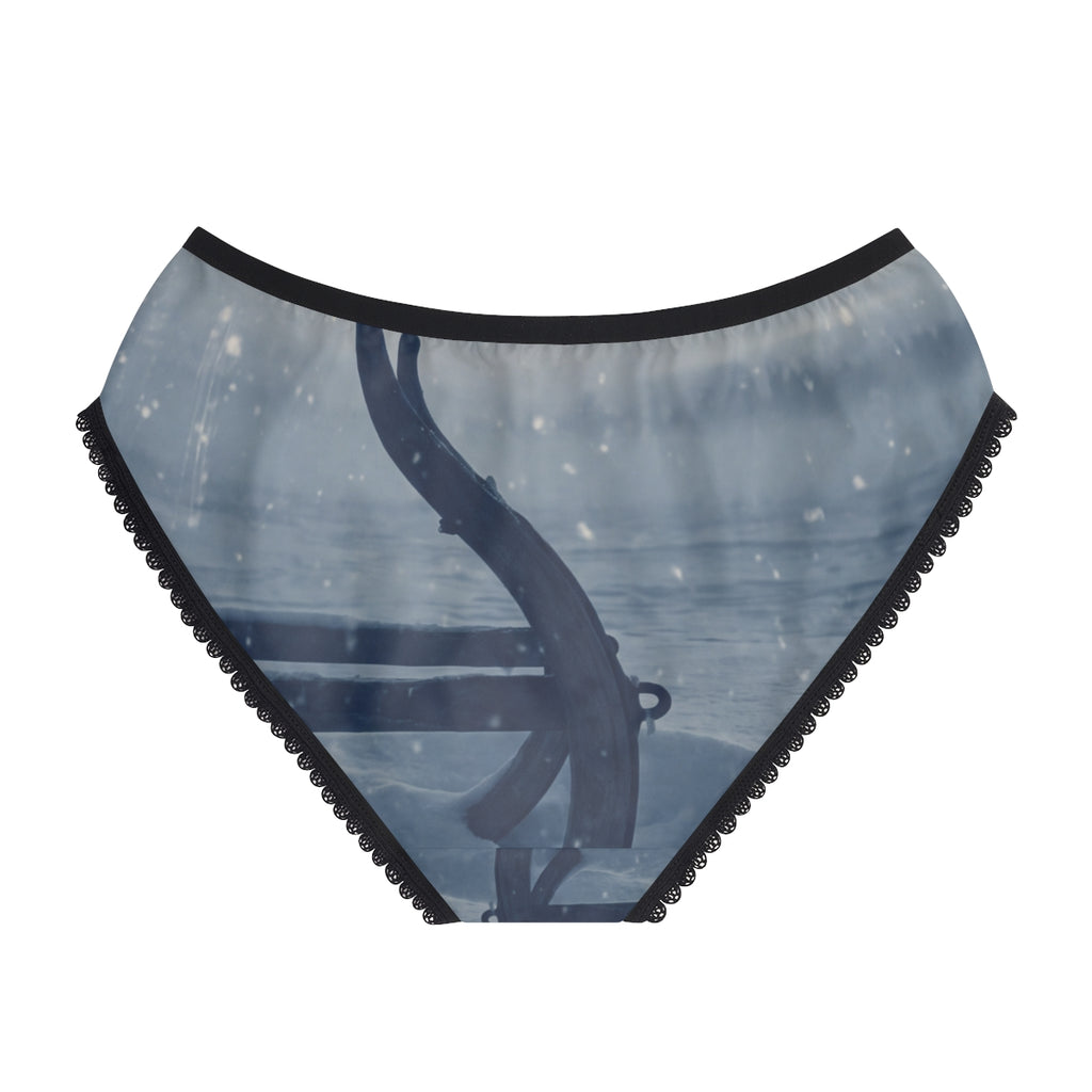 Women's Briefs Winter Sled Cyanotype Art