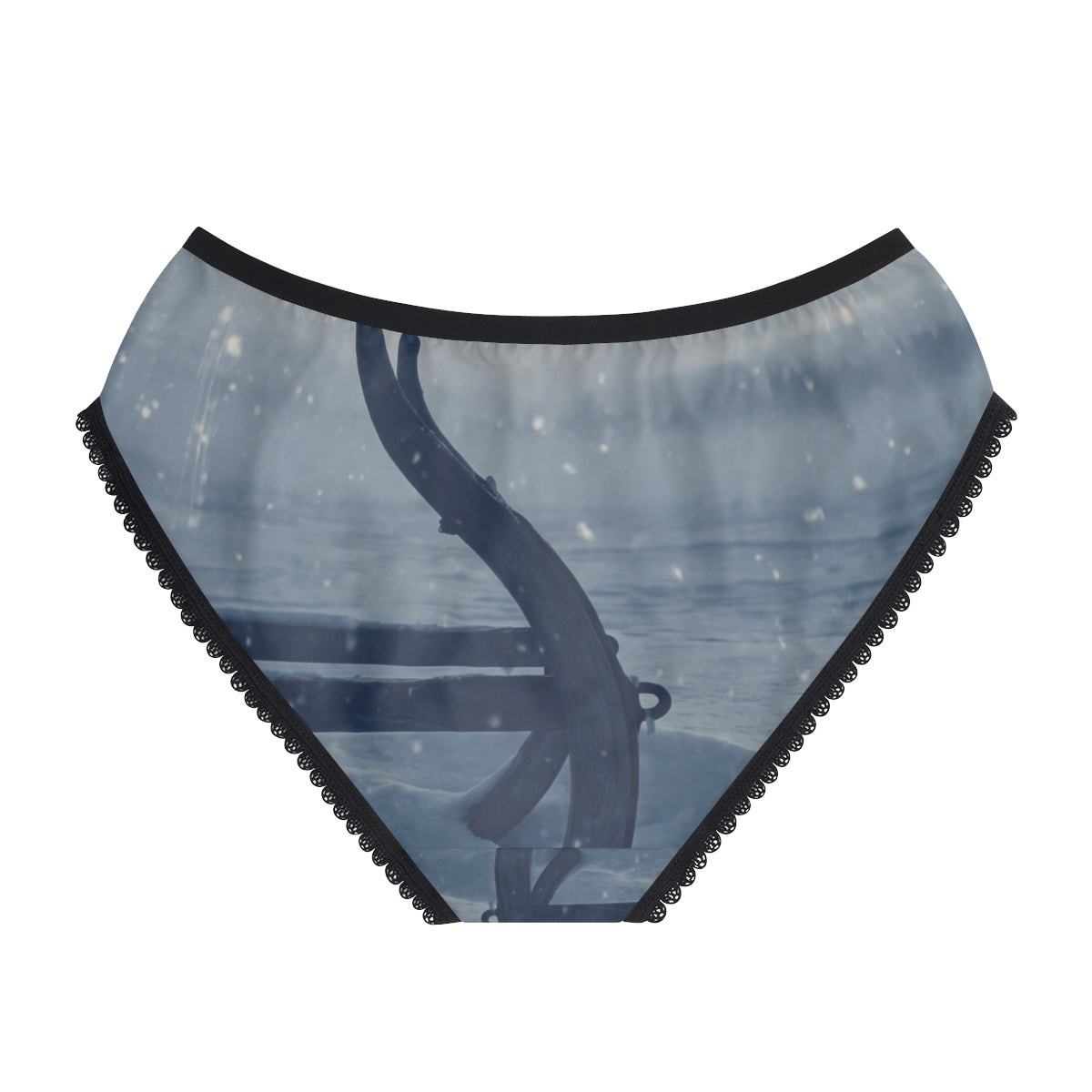 Women's Briefs Winter Sled Cyanotype Art