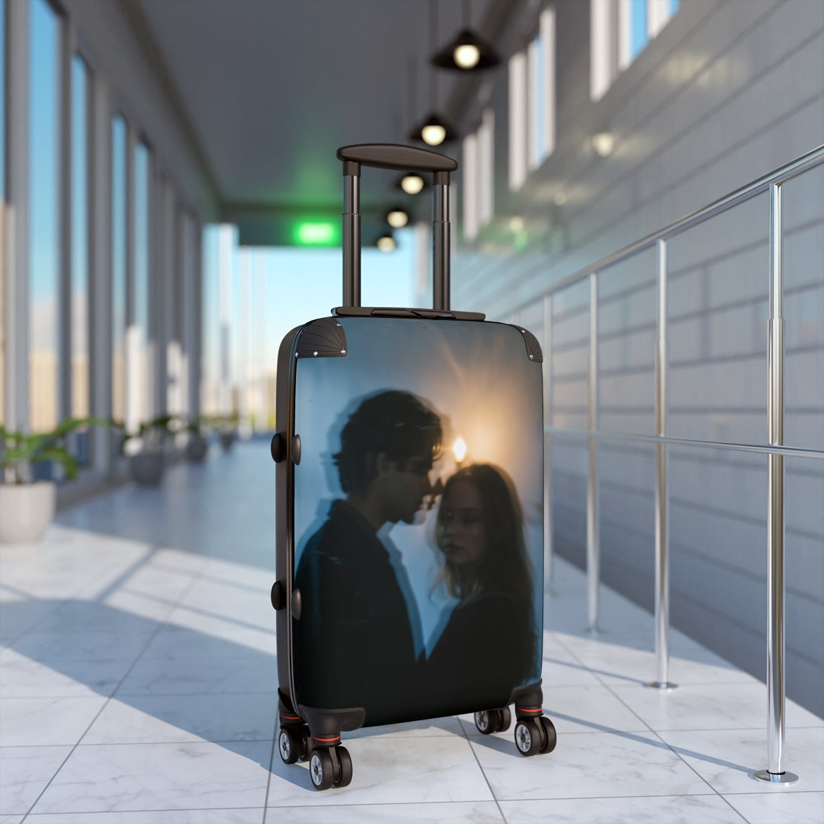 Midnight Shadow Suitcase - Cinematic Travel Luggage |...