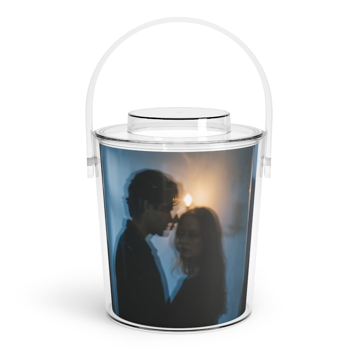 Ice Bucket with Tongs - Midnight Shadow Ice Bucket... |...