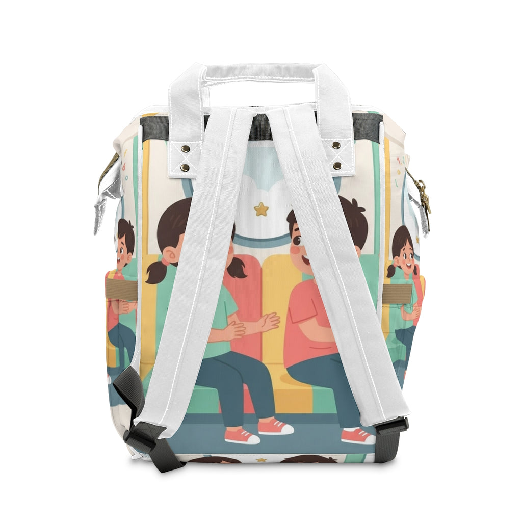 Multifunctional Diaper Backpack - Train | Echovira Gallery