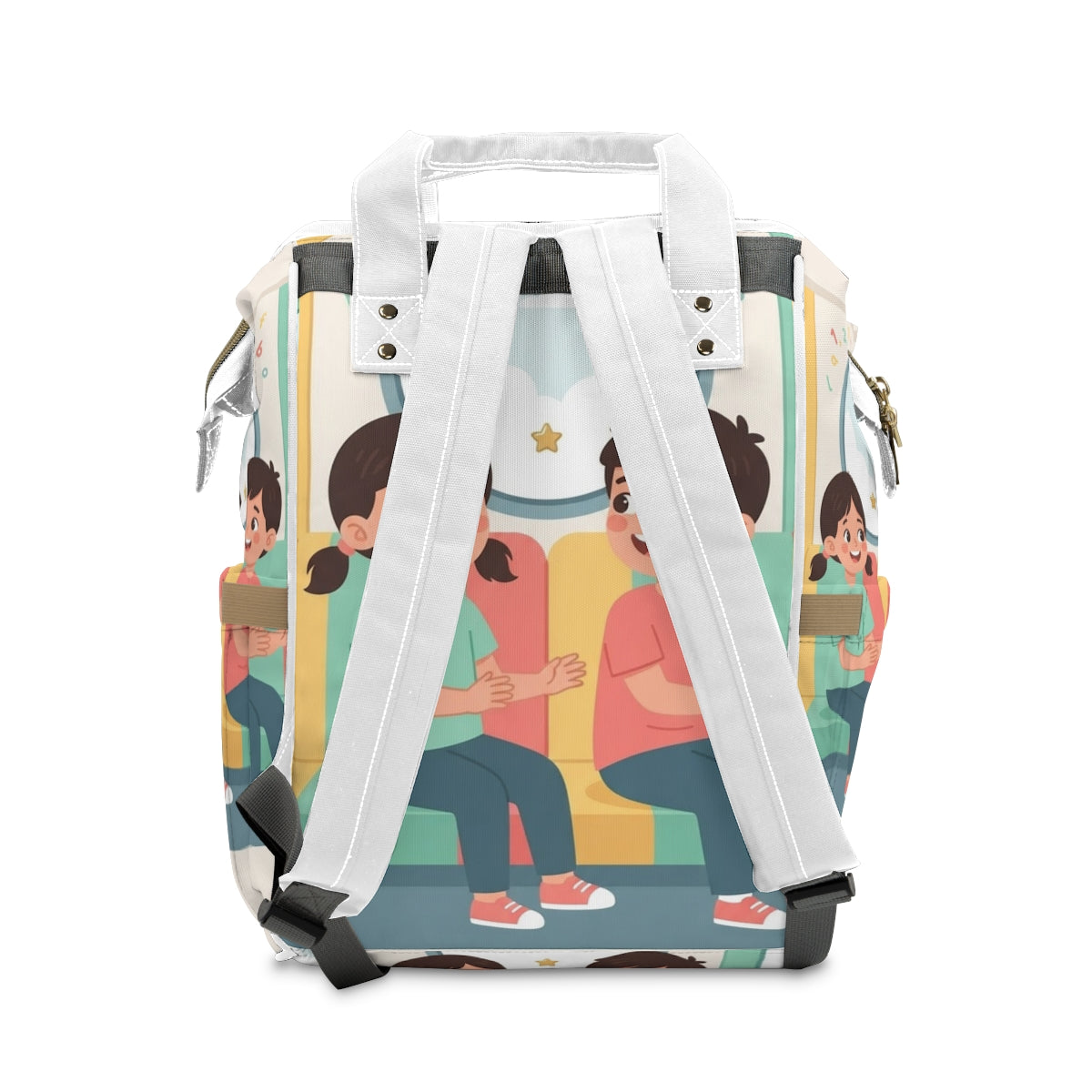 Multifunctional Diaper Backpack - Train | Echovira Gallery