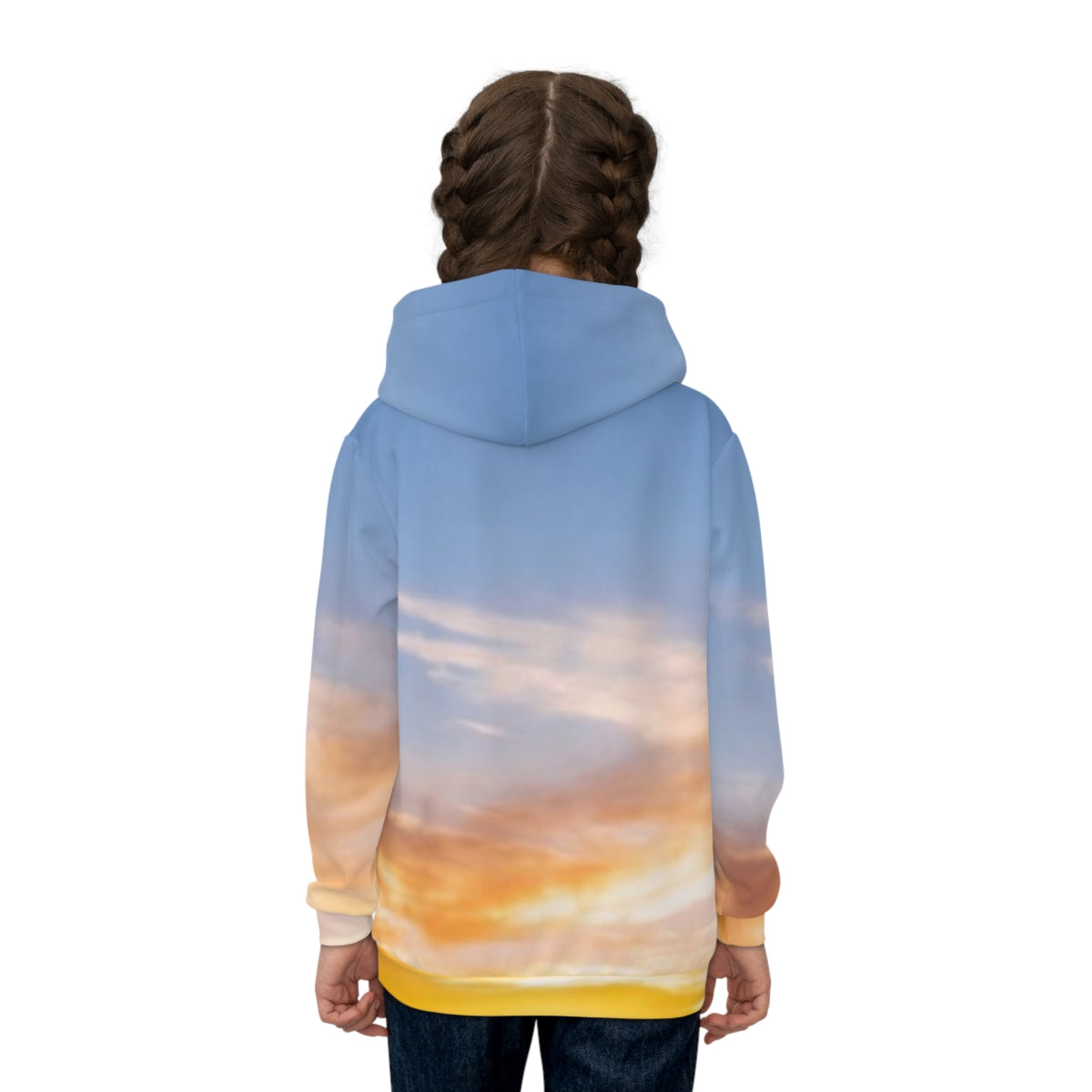 Children's Hoodie - Sunset Trail Trek | Echovira Gallery