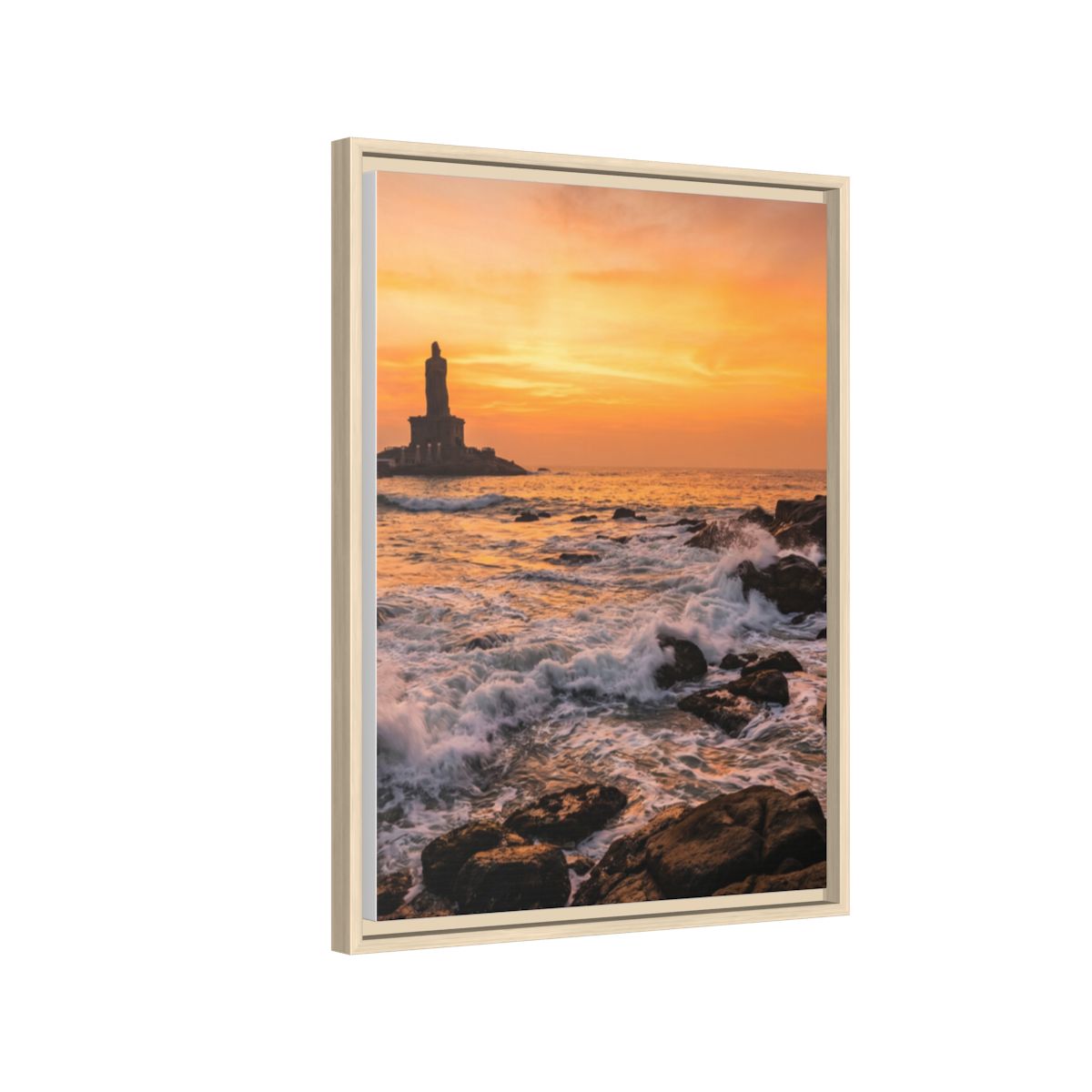 Framed Matte Canvas - Majestic Golden Coast