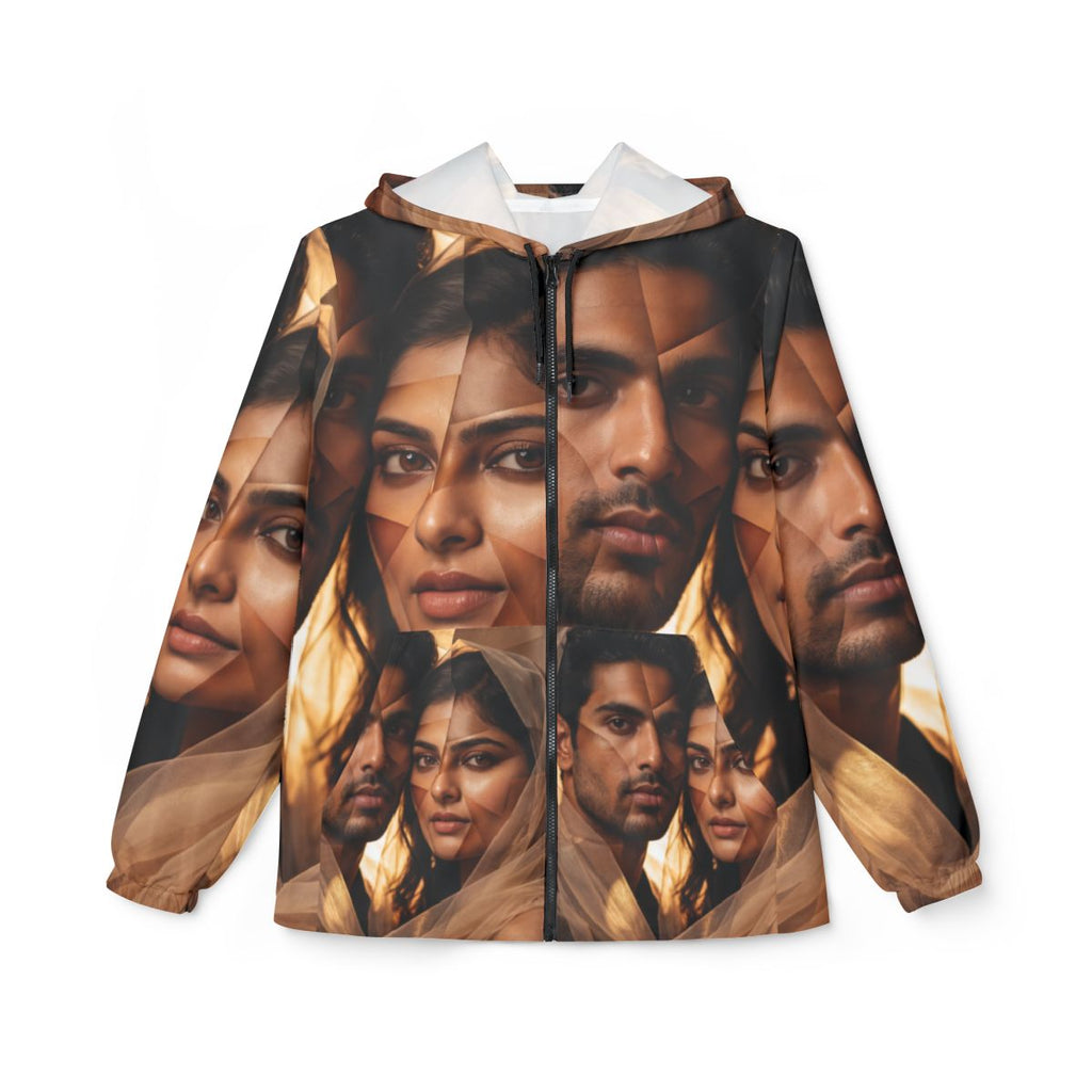 Unisex Windbreaker Jacket - Veiled Horizon | Echovira...