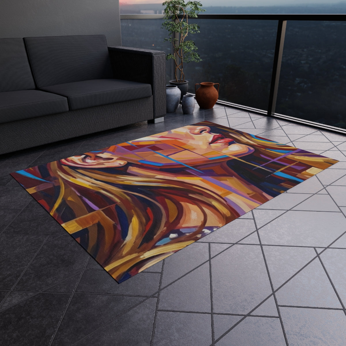 Outdoor Rug - Shattered Elegance | Echovira Gallery