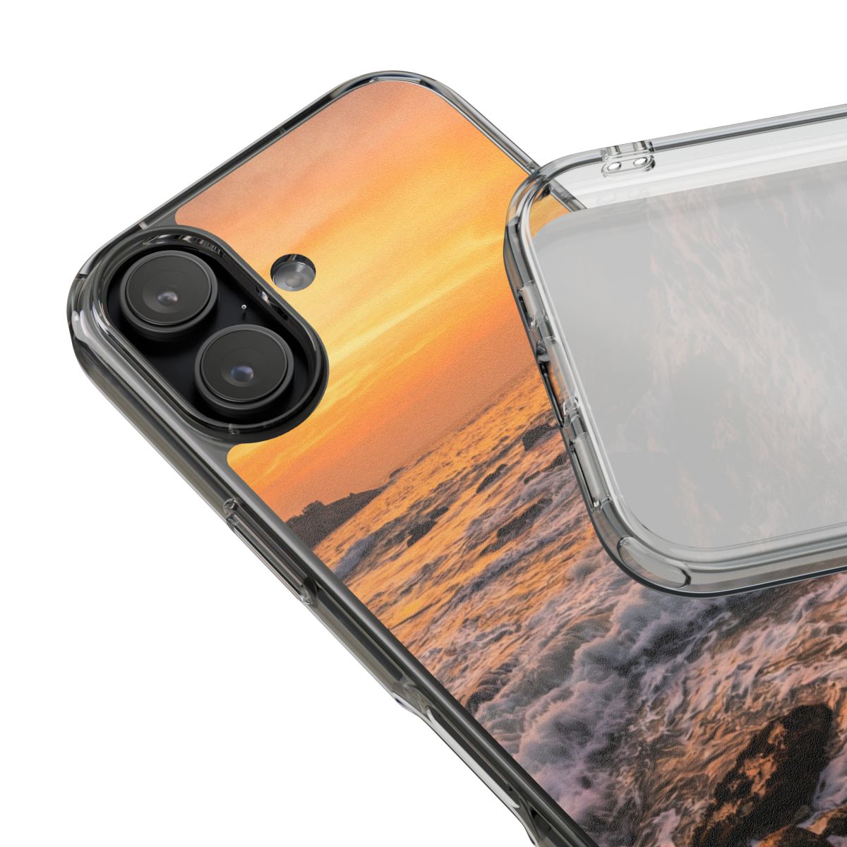 Clear Impact-Resistant Cases - Clear Phone Case - Sunset......