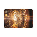 Pet Food Mat - Shattered Amber Glass Moody Art | Echovira...
