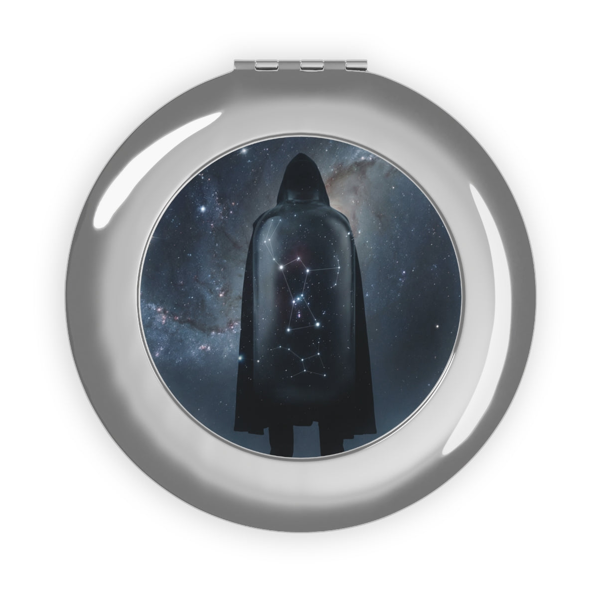 Compact Travel Mirror - Celestial Wanderer Orion Art Print |...