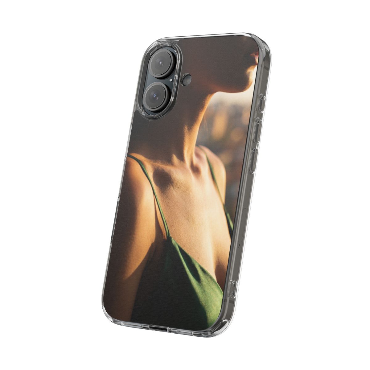 Clear Impact-Resistant Cases - Clear Phone Case - Emerald...