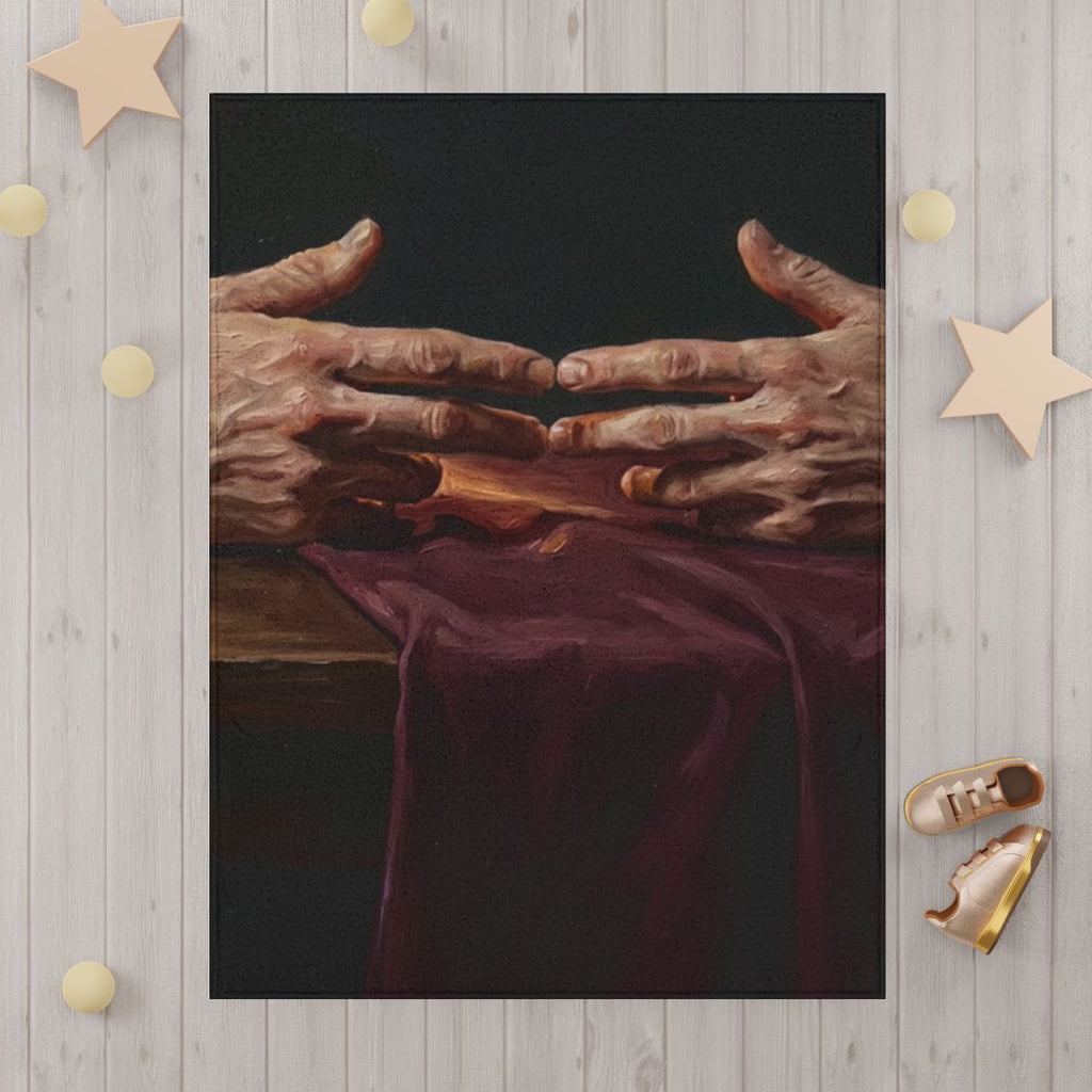 Candlelit Hands Toddler Blanket