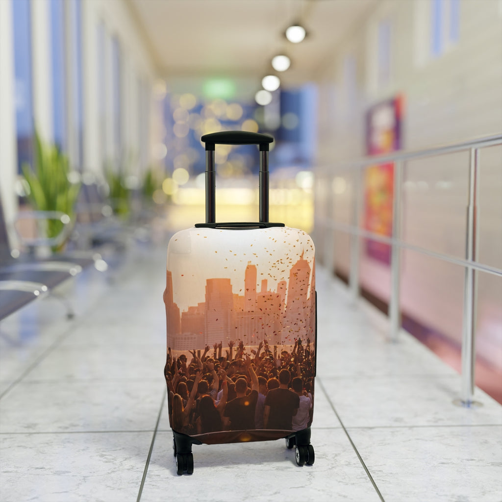 Luggage Cover - City Lights Festival | Echovira Gallery