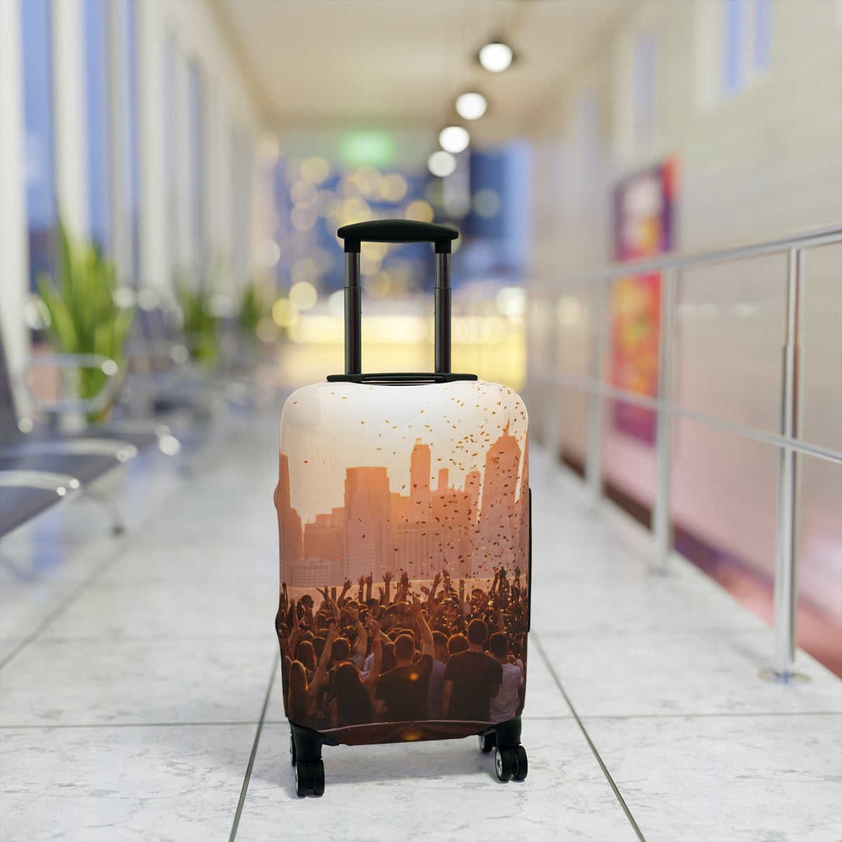 Luggage Cover - City Lights Festival | Echovira Gallery