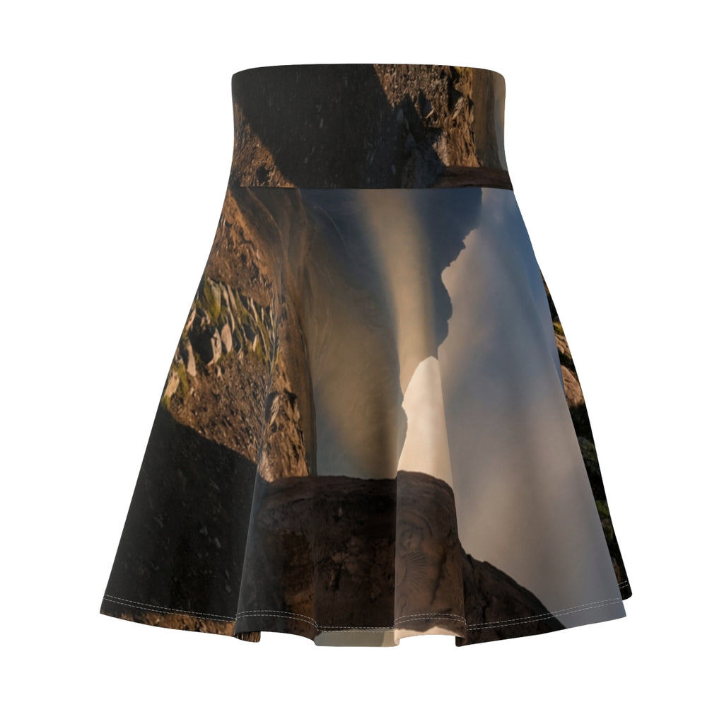 Women's Skater Skirt - Mystic Monolith Ancient Persian... |...