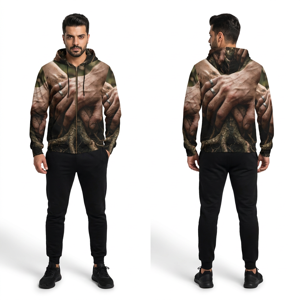 Men's Forest Roots Full-Zip Hoodie