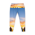 Women's Yoga Pants - Golden Sunset Ridge | Echovira Gallery